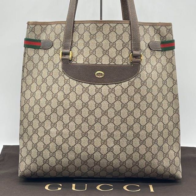 GUCCI グッチ ハンドバッグ トートバッグ シェリーライン キャンパス地-