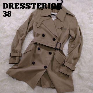 DRESSTERIOR - DRESSTERIOR ショートトレンチコート 38 ダークオリーブ