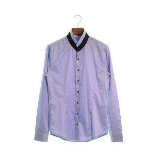 NARACAMICIE シャツ パープル ホワイト ボーダー Ⅰ オシャレ 上品