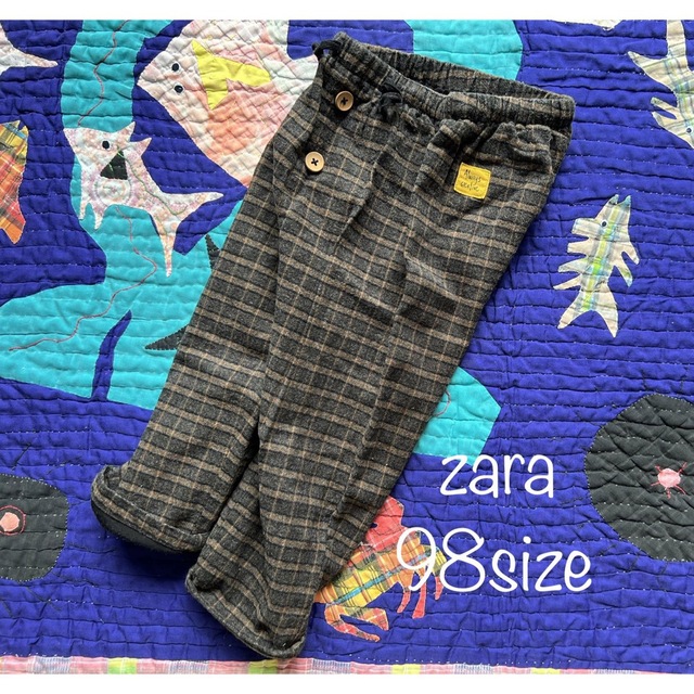 ZARA KIDS(ザラキッズ)のザラ　ギンガムチェックシャツ & チェックパンツ キッズ/ベビー/マタニティのキッズ服男の子用(90cm~)(ブラウス)の商品写真