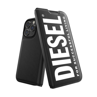 ディーゼル(DIESEL)の新品DIESEL 手帳型 iPhone13Pro Max ケース BK/WH(iPhoneケース)