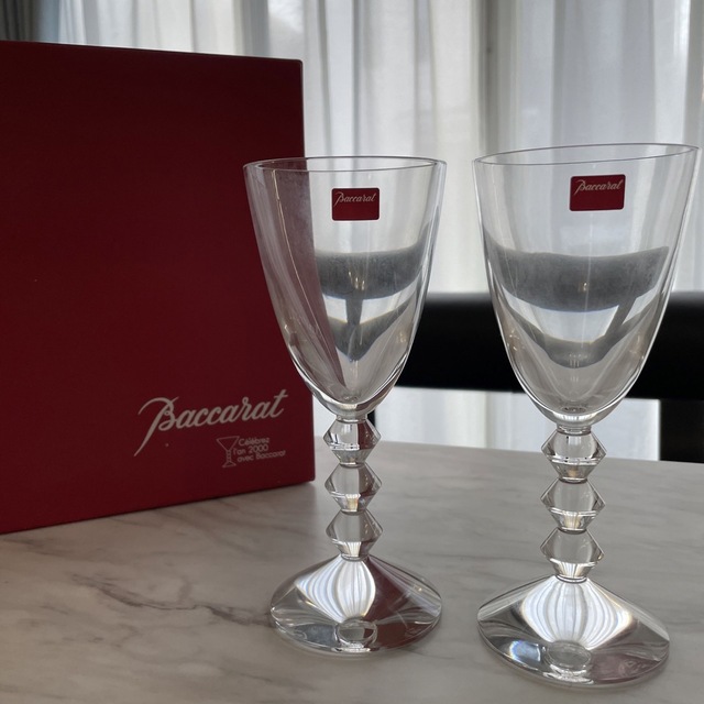 最新作格安 Baccarat 未使用 ワイングラス フランス製 クリスタル