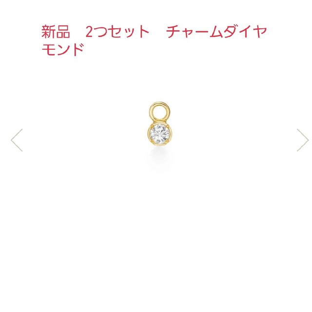 AHKAH(アーカー)の新品　AHKAHシグネーチャーピアスチャームネックレスチャーム レディースのアクセサリー(ピアス)の商品写真