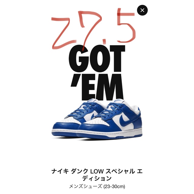 NIKE ナイキ ダンク ロー SP バーシティロイヤル ケンタッキー