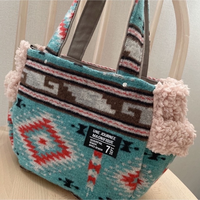 オルテガ × プードルファー ☆ トートバック・お揃いポーチset ☆ 3