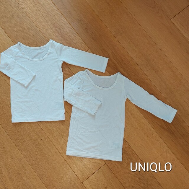 UNIQLO(ユニクロ)のUNIQLO ヒートテック 80＆90セット 肌着 キッズ/ベビー/マタニティのベビー服(~85cm)(肌着/下着)の商品写真