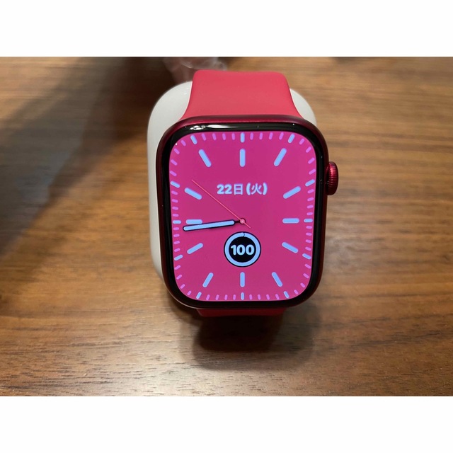 Apple Watch(アップルウォッチ)のApple Watch series7 RED 45mm GPS メンズの時計(腕時計(デジタル))の商品写真