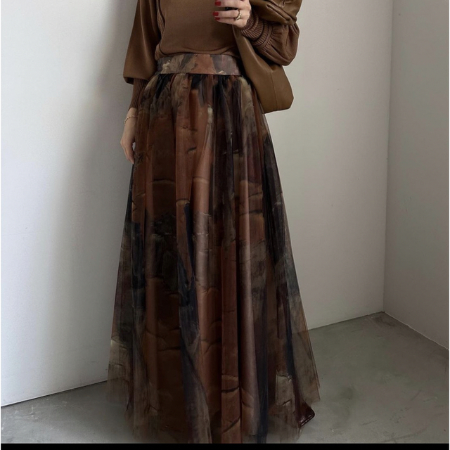 新品 ameri UND GYPSUM ART TULLE SKIRT アメリ 新品 ameri UND GYPSUM ART TULLE SKIRT アメリ ロングスカート スカート レディース 直送注文