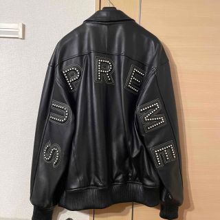 シュプリーム(Supreme)のシュプリーム　Arc Logo Leather Jacket (レザージャケット)