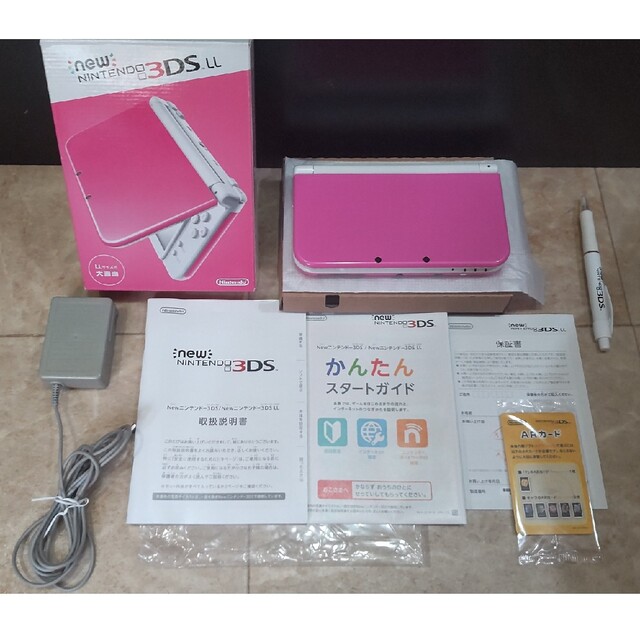 任天堂Nintendo 3DS NEW ニンテンドー 本体 LL ピンクホワイト 新着