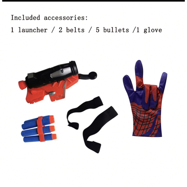 スパイダーマン ウェブシューター ウェブショット おもちゃ ロケット ダーツ エンタメ/ホビーのコスプレ(小道具)の商品写真