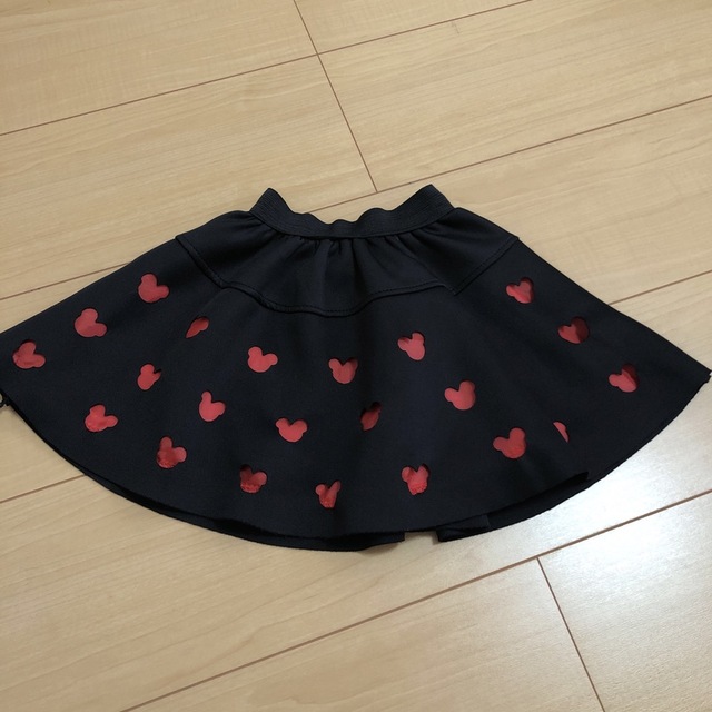 ミニーちゃん　セットアップ上赤　下黒90 キッズ/ベビー/マタニティのキッズ服女の子用(90cm~)(その他)の商品写真