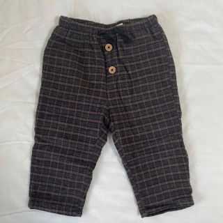 ザラキッズ(ZARA KIDS)のZARAkids ザラキッズ  チェックパンツ 秋冬用暖かい生地 (パンツ/スパッツ)