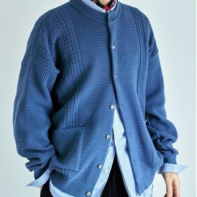 YASHIKI Yukisora Cardigan 22AW サイズ2Smalt-blue素材