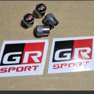 トヨタ(トヨタ)のTOYOTA GR バルブキャップ＆ステッカーセット(ホイール)