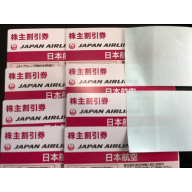チケット JAL株主優待 8枚 店舗用品 lecent.jp