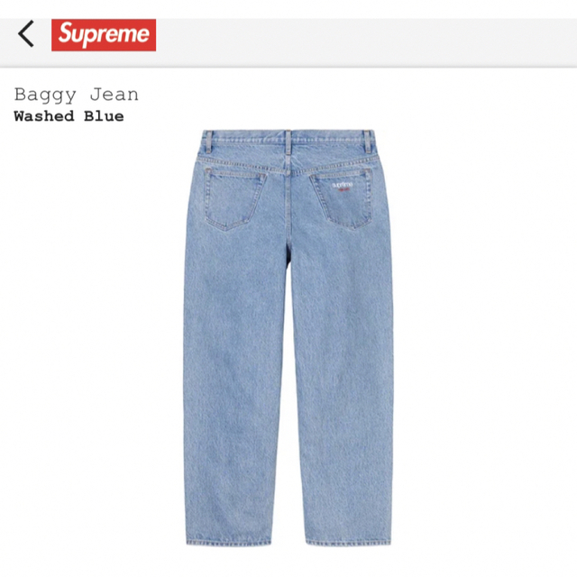 Supreme - Supreme Baggy Jean WashedBlue 30 22FWの通販 by タカタカ ...
