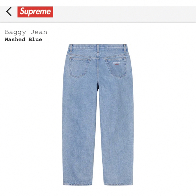 supreme 22fw  baggy  jean シュプリーム　30