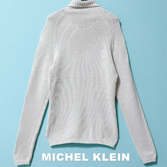 MICHEL KLEIN(ミッシェルクラン)の【MICHEL KLEIN】ミッシェルクラン ハイネック コットン ニット レディースのトップス(ニット/セーター)の商品写真