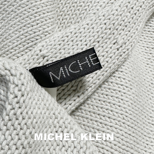 MICHEL KLEIN(ミッシェルクラン)の【MICHEL KLEIN】ミッシェルクラン ハイネック コットン ニット レディースのトップス(ニット/セーター)の商品写真