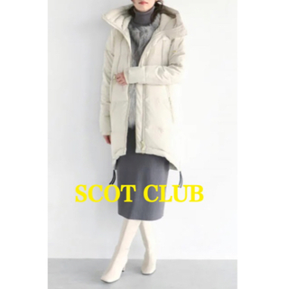 スコットクラブ(SCOT CLUB)の42000円2021新品タグ付きSCOTCLUB内　人気オフホワイトダウン(ダウンコート)