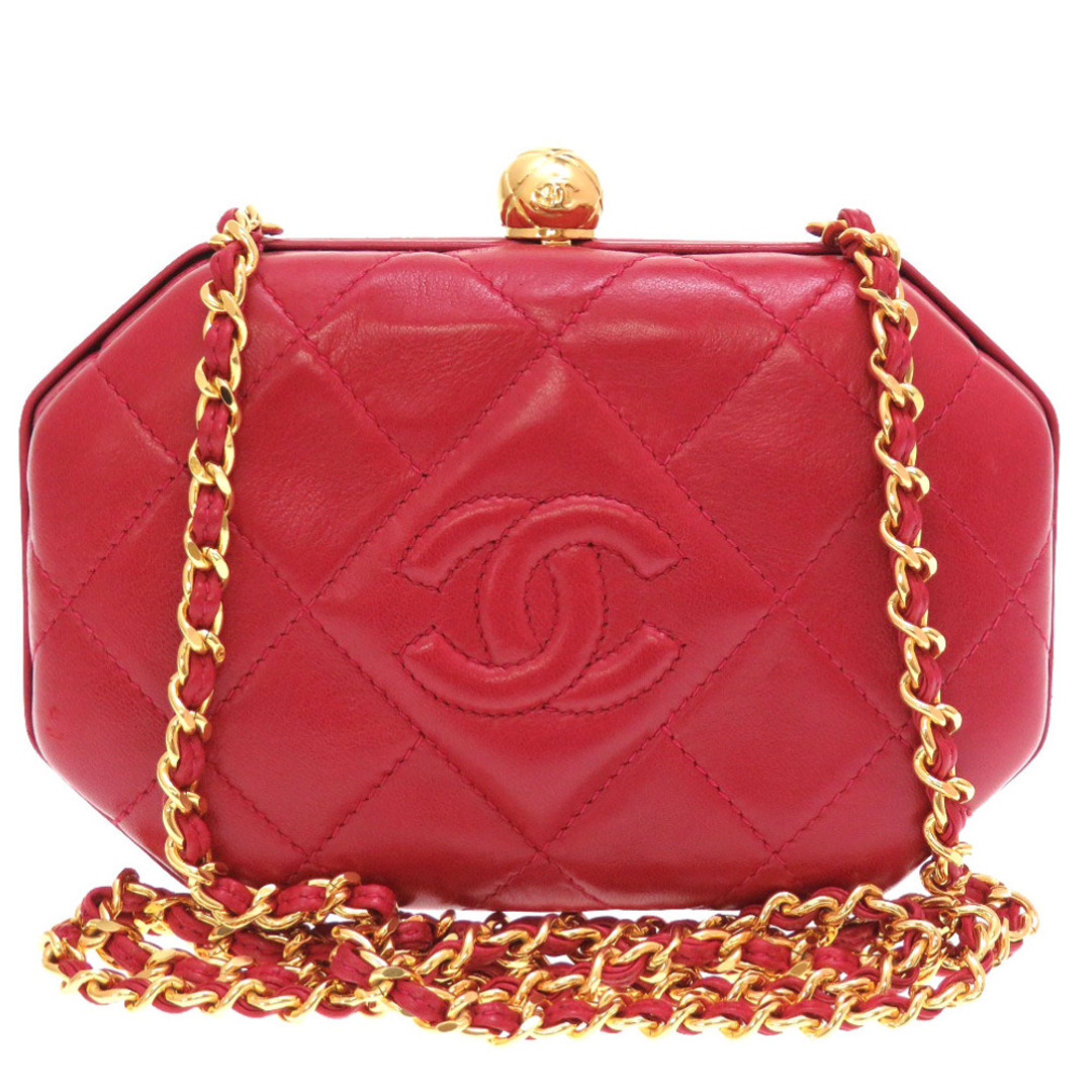 最高の品質の シャネル - CHANEL マトラッセ レッド レザー がま口