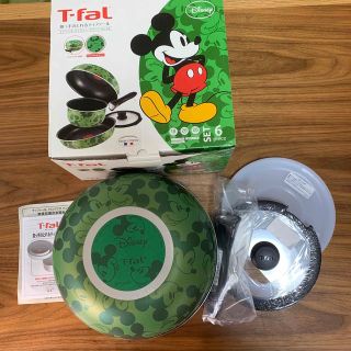 ティファール(T-fal)のティファール インジニオ ディズニー  グリーン セット６(鍋/フライパン)