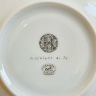 Hermes - HERMES エルメス モザイクヴァンキャトル プラチナ プレート