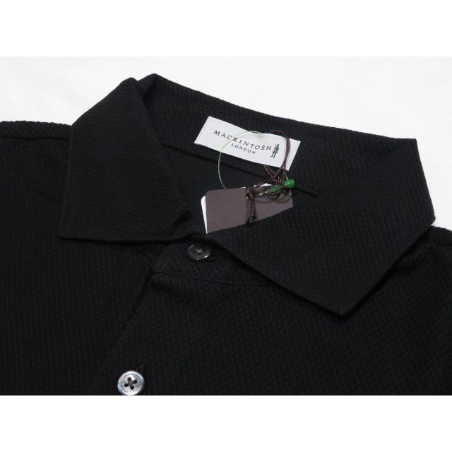 MACKINTOSH(マッキントッシュ)のマッキントッシュロンドン　高級半袖ポロシャツ　 17,600円　黒　Mサイズ メンズのトップス(ポロシャツ)の商品写真
