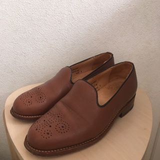 サンダース(SANDERS)のSanders  MEDALION SLIPPERメダリオン(スリッポン/モカシン)