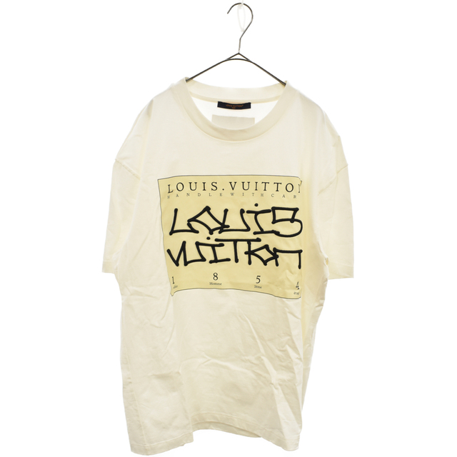 LOUIS VUITTON - LOUIS VUITTON ルイヴィトン 22AW グラフィックロゴ刺繍 半袖Tシャツ カットソー RM222 DT3 HNY75W ホワイト