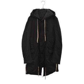 ダークシャドウ(DRKSHDW)のDRKSHDW ダークシャドウ over size hoodie coat Jacket オーバーサイズ パーカーコート ジャケット ブラック DU15F5962(フライトジャケット)