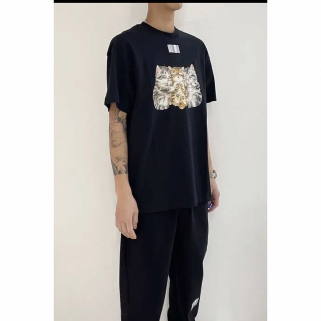 vetements VTMNTS cute cat Tシャツ - Tシャツ/カットソー(半袖/袖なし)