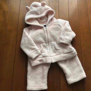 ベビーギャップ(babyGAP)のbabyGAP くまちゃんパーカー＆ボトム ベビーピンク size70(ジャケット/コート)