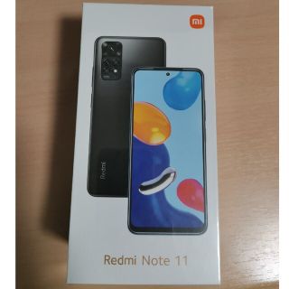 アンドロイド(ANDROID)のRedmi Note 11(グラファイトグレー)Xiaomi(スマートフォン本体)