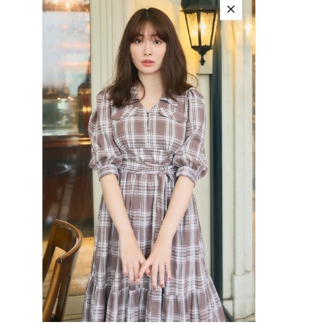 Herlipto Bergamo Plaid Tiered Long Dress