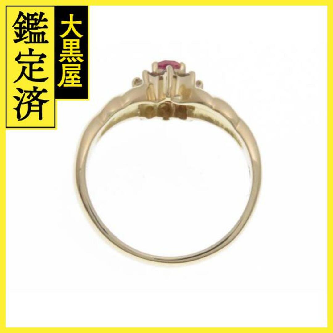 ノンブランド ルビー ダイヤモンド リング K18YG #7【430】 レディースのアクセサリー(リング(指輪))の商品写真