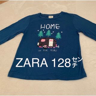 ザラキッズ(ZARA KIDS)のZARAザラ★スパンコール付長袖Tシャツ(Tシャツ/カットソー)