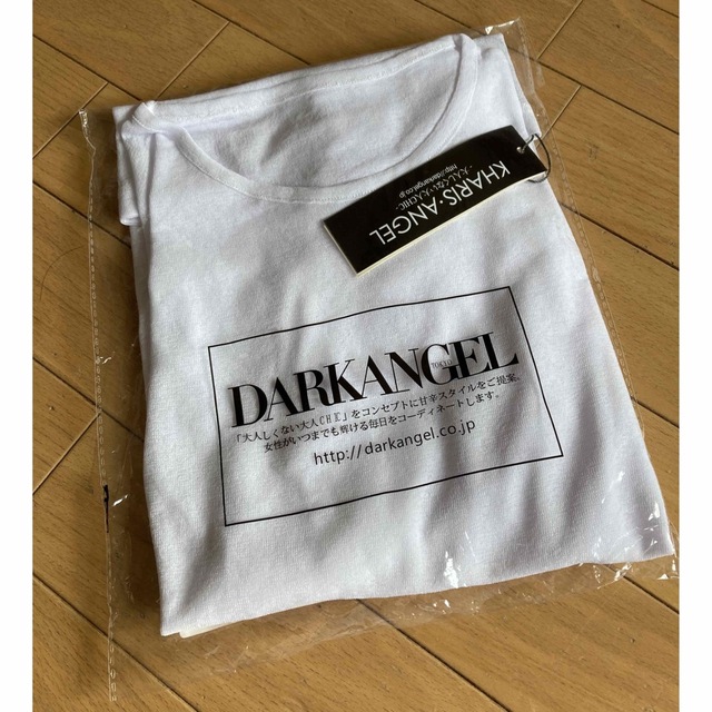 DARKANGEL(ダークエンジェル)のダークエンジェル　シアーカットソー　ホワイト レディースのトップス(Tシャツ(長袖/七分))の商品写真