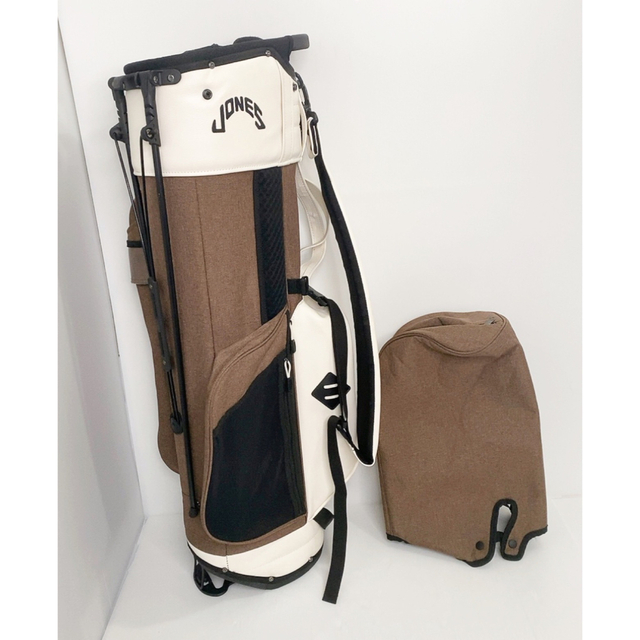 【ほぼ新品】JONES ジョーンズ スタンドキャディバッグ ブラウン　ゴルフ スポーツ/アウトドアのゴルフ(バッグ)の商品写真