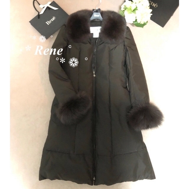 華麗 René 新品同様▫️Rene36❁'18年✧ダ-クブラウン系❁ダウン