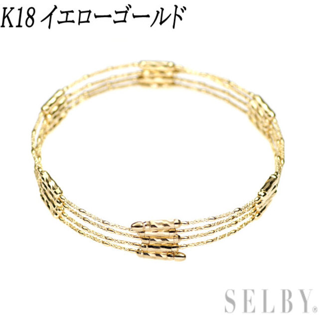新作人気モデル 新品 K18YG 全長約70cm ハンドメイド 兼ネックレス