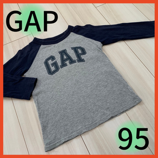 ベビーギャップ(babyGAP)のBaby GAP ギャップ ロゴ トップス ロンT 長袖 男の子 子供服 95(Tシャツ/カットソー)