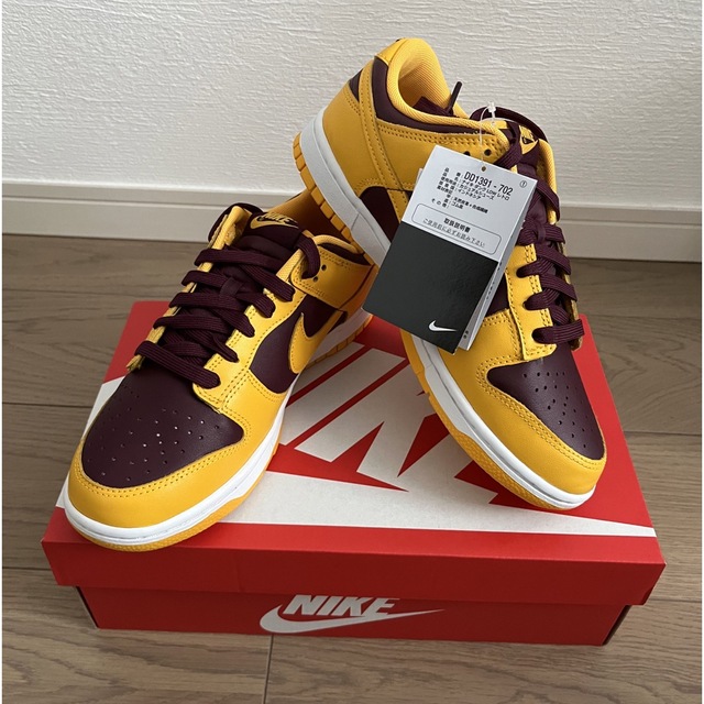 NIKE DUNK LOW University Gold and Maroon