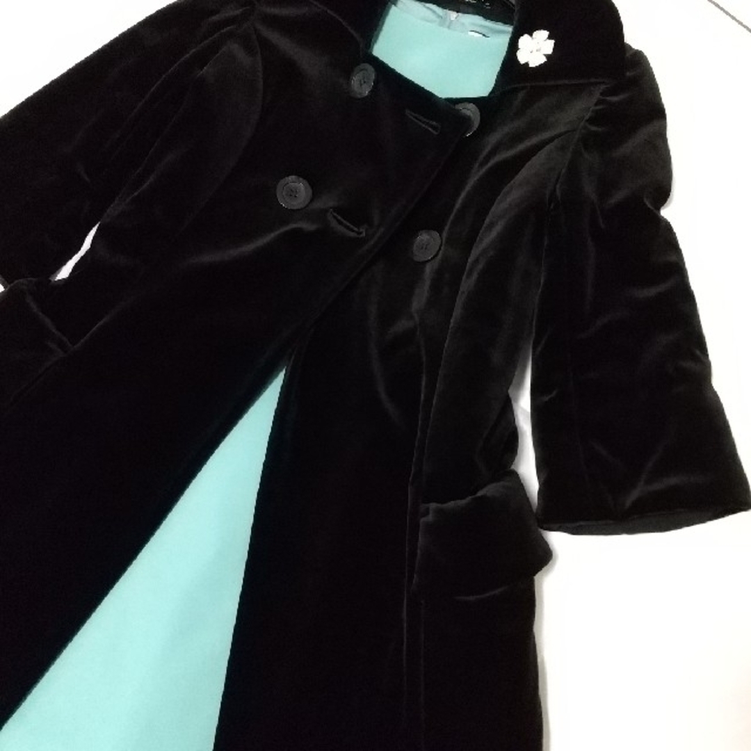 FOXEY美品🍀中綿ベロアコート38🍀ブラック 宅込 www.e-gaio.com.br