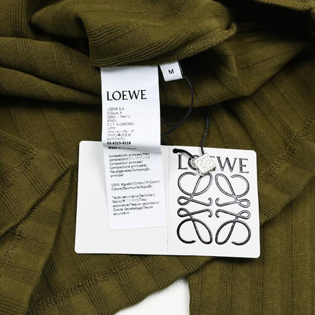 LOEWE(ロエベ)のLOEWE ロエベ アナグラム 長袖Tシャツ イタリア正規品 S540Y07X67 4160 新品 グリーン XSサイズ レディースのトップス(Tシャツ(長袖/七分))の商品写真