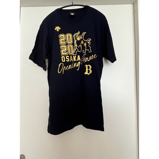 オリックス・バファローズ(オリックスバファローズ)のオリックスバファローズ　2020デサント開幕Tシャツ　ネイビー　L スポーツ/アウトドアの野球(応援グッズ)の商品写真