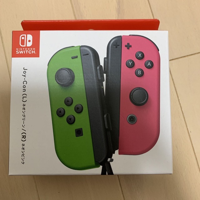 Nintendo Switch(ニンテンドースイッチ)のNintendo Switch ネオングリーン　ネオンピンク　新品未使用 エンタメ/ホビーのゲームソフト/ゲーム機本体(その他)の商品写真