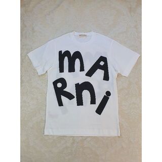 マルニ(Marni)の【新品・未使用】MARNI KIDS ロゴ コットンTシャツ 白　14Y(Tシャツ/カットソー)
