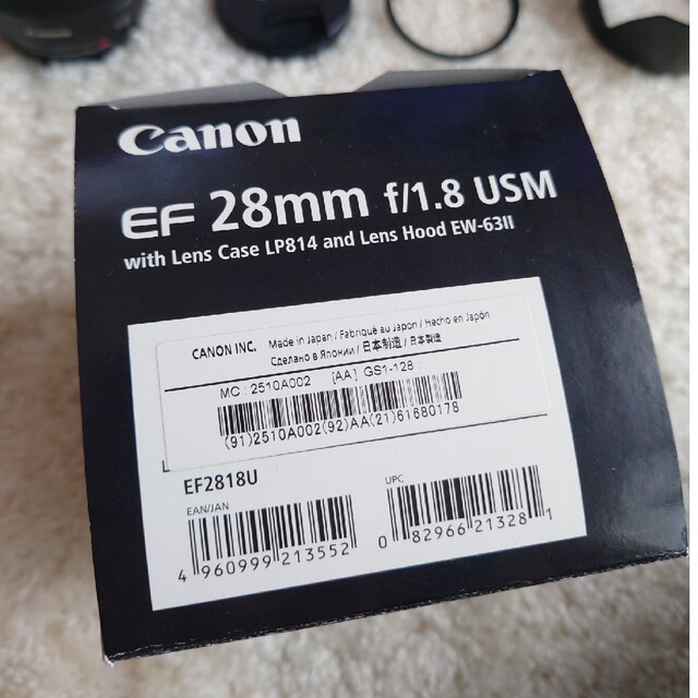 Canon(キヤノン)のCanon EF28mm f/1.8 USM スマホ/家電/カメラのカメラ(レンズ(単焦点))の商品写真